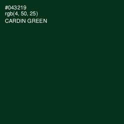#043219 - Cardin Green Color Image